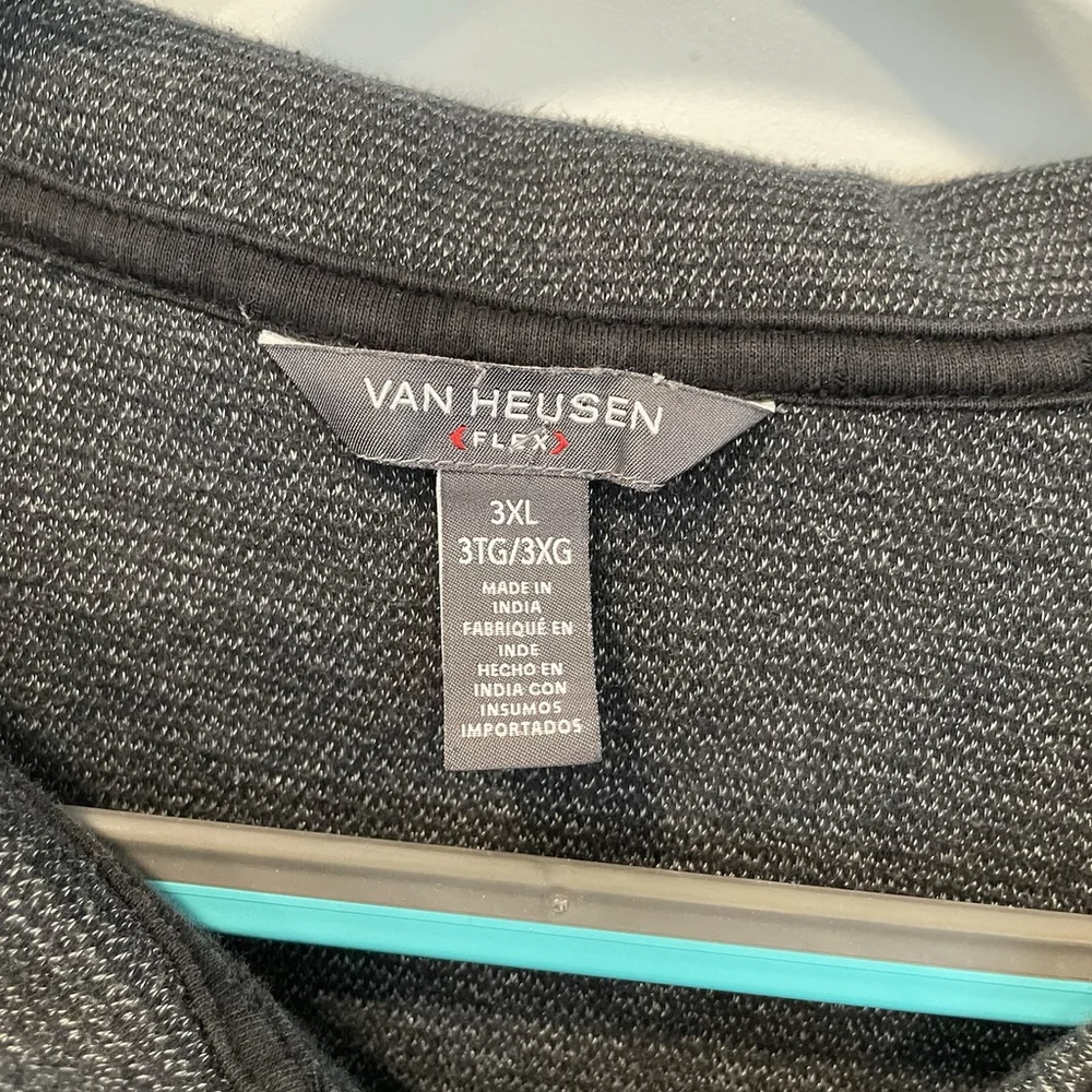Van Heusen Flex Big & Tall 3XL Pullover Mock Neck 1/4 Zip Sweater Men’s